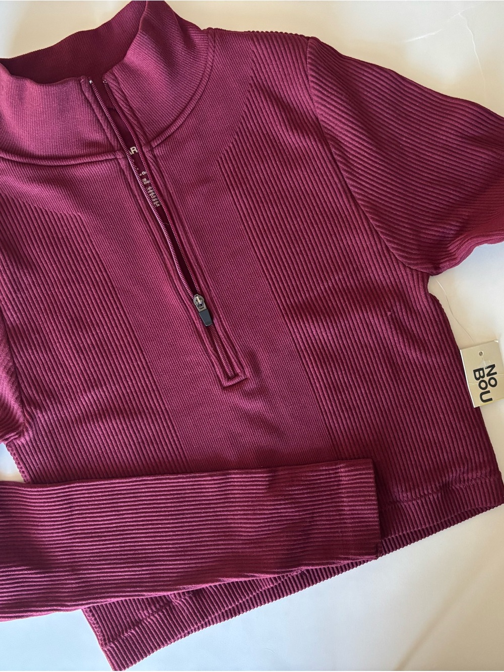 No Boundaries - NWT Ribbed Exercise Half-Zip Top and Pants